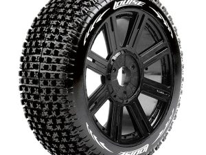 LOUISE RC B-PIRATE 1/8 FR/RR SOFT HEX 17MM SPOKE BLACK