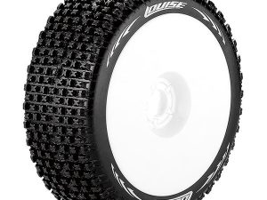 LOUISE RC B-PIRATE 1/8 FR/RR SOFT HEX 17MM WHITE