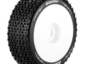 LOUISE RC B-PIRATE 1/8 FR/RR SUPER SOFT HEX 17MM WHITE