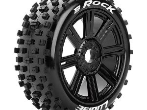 LOUISE RC B-ROCK 1/8 FR/RR SOFT HEX 17MM SPOKE BLACK