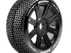 LOUISE RC B-TURBO 1/8 FR/RR SOFT HEX 17MM SPOKE BLACK