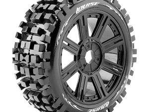 LOUISE RC B-ULLDOZE 1/8 FR/RR SOFT HEX 17MM SPOKE BLACK