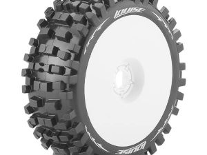 LOUISE RC B-ULLDOZE 1/8 FR/RR SOFT HEX 17MM WHITE