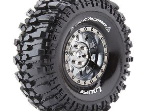 LOUISE RC CR-CHAMP 1/10 1.9 SUPER SOFT BLACK CHROME HEX 12MM