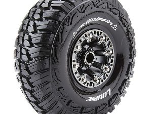 LOUISE RC CR-GRIFFIN 1/10 2.2 SUPER SOFT BLACK CHROME HEX 12MM