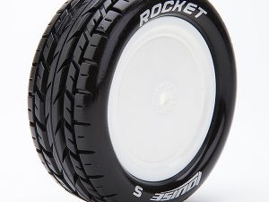 LOUISE RC E-ROCKET 1/10 4WD/FR SOFT KYOSHO HEX 12MM WHITE