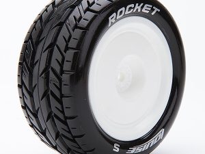 LOUISE RC E-ROCKET 1/10 4WD/RR SOFT KYOSHO HEX 12MM WHITE