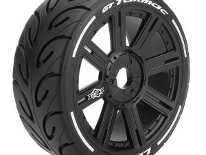 LOUISE RC GT-TARMAC 1/8 FR/RR SOFT HEX 17MM SPOKE BLACK