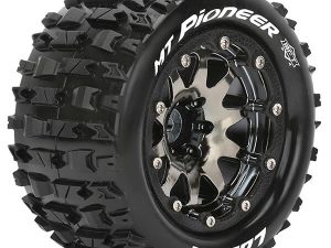 LOUISE RC MT-PIONEER 1/10 SOFT BEAD-LOCK/0 OFFSET HEX 12MM BLACK CHROME