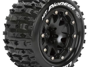 LOUISE RC MT-PIONEER 1/10 SOFT BEAD-LOCK/1/2 OFFSET HEX 12M BLACK