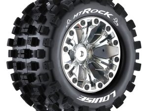 LOUISE RC MT-ROCK 1/10 SOFT 0 OFFSET CHROME EP STAMPEDE 2WD