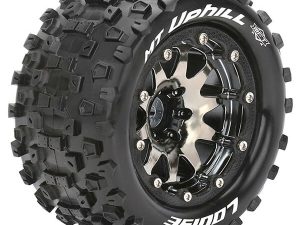 LOUISE RC MT-UPHILL 1/10 SOFT BEAD-LOCK/0 OFFSET HEX 12MM BLACK CHROME