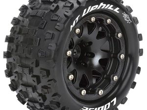 LOUISE RC MT-UPHILL 1/10 SOFT BEAD-LOCK/1/2 OFFSET HEX 12MM BLACK