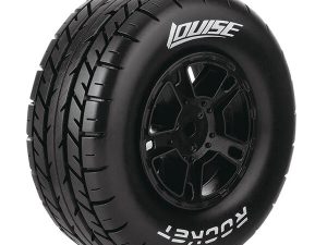 LOUISE RC SC-ROCKET 1/10 FR/RR SOFT ARRMA SENTON 6S BLACK 17MM HEX