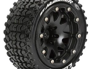 LOUISE RC ST-HUMMER 1/10 SOFT BEAD-LOCK/1/2 OFFSET HEX 12MM BLACK