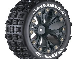 LOUISE RC ST-JUMBO 1/10 SOFT 0 OFFSET BLACK EP STAMPEDE 2W