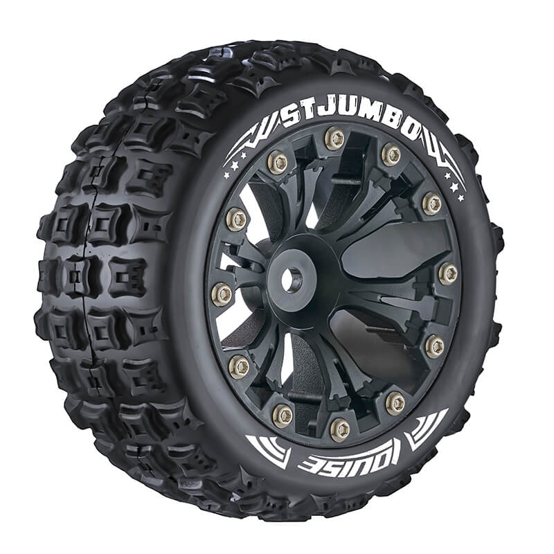 LOUISE RC ST-JUMBO 1/10 SOFT 0 OFFSET BLACK EP STAMPEDE 2W