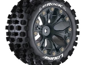 LOUISE RC ST-ROCK 1/10 SOFT 0 OFFSET BLACK EP STAMPEDE 2WD