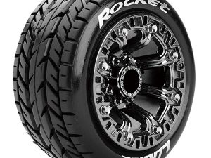 LOUISE RC ST-ROCKET 1/16 SOFT SPOKE BLACK CHROME TRX 1:16 E