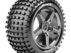 LOUISE RC T-ROCK 1/8 FR/RR 0 OFFSET BLACK CHROME