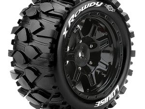 LOUISE RC X-ROWDY BLACK ARRMA KRATON 8S MOUNTED 24mm HEX
