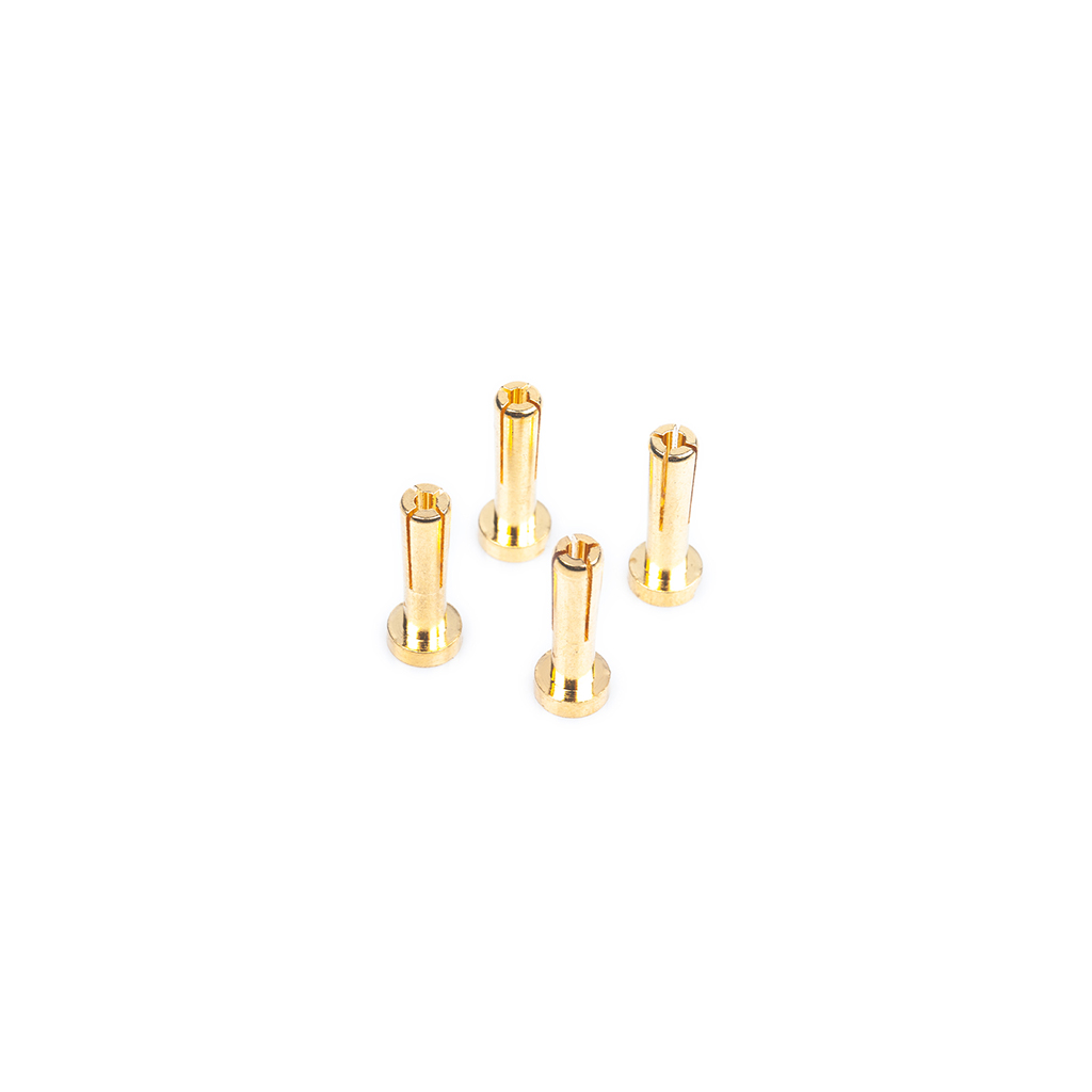 LRP 4mm Gold Connectors - 18mm Length (4 pcs)