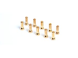 LRP 4mm Gold Connectors - Works Team - 10pk (14mm)
