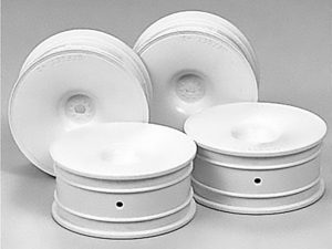 Tamiya M-Narrow White Dish Wheel (+2)