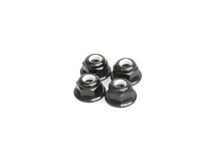 Schumacher M4 Nyloc Wheel Nut - Black Alloy (pk4)