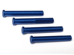 Traxxas Main shaft, 7075-T6 aluminium, Blue-anodised (4 pcs) / 1.6x5mm BCS (4 pcs)