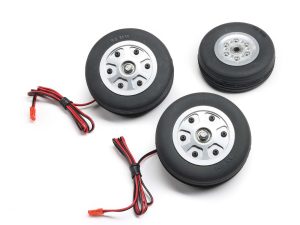 Hangar 9 Main Wheels Set with Brakes: Hawk/T-45 140-160N