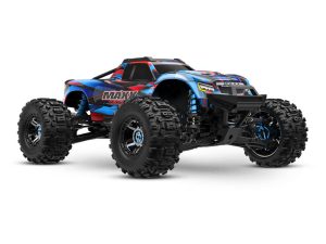 Traxxas Maxx Ultimate 1:10 4S 4WD Electric Monster Truck, Blue (+ TQi 2-ch Link, VXL-4s, Velineon 540XL, TSM, Clipless Body)