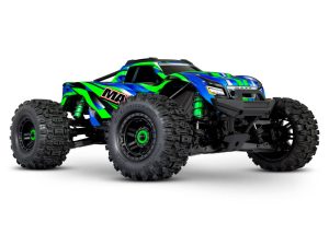 Traxxas Maxx VXL 1:10 4X4 RTR Monster Truck, Green (+ TQi 2-ch, VXL-4S, Velineon 540XL, TSM, WideMaxx, Clipless Body)
