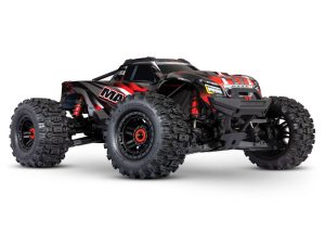 Traxxas Maxx VXL 1:10 4X4 RTR Monster Truck, Red (+ TQi 2-ch, VXL-4S, Velineon 540XL, TSM, WideMaxx, Clipless Body)