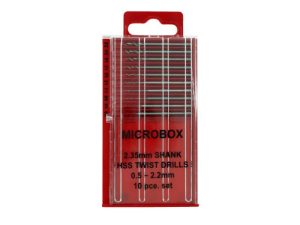 Modelcraft Microbox Shanked Drill Set (10)