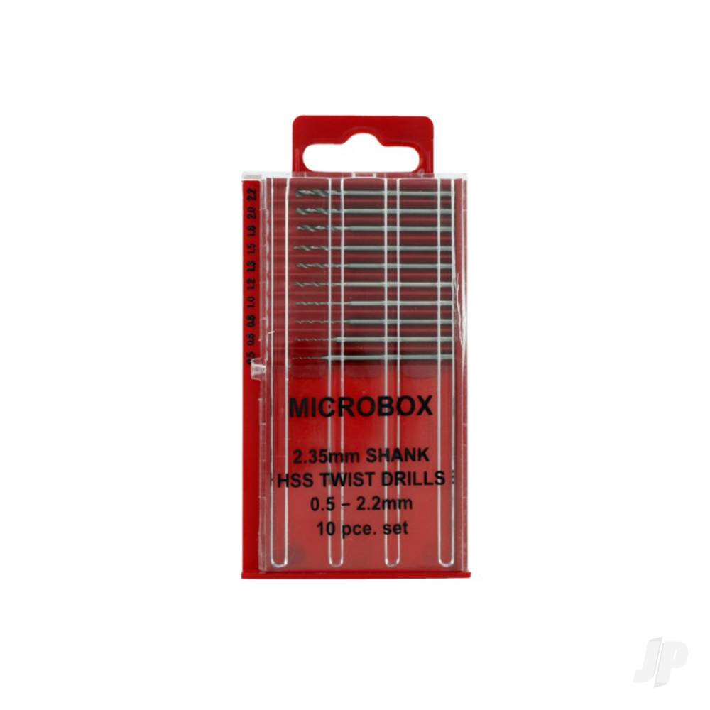 Modelcraft Microbox Shanked Drill Set (10)