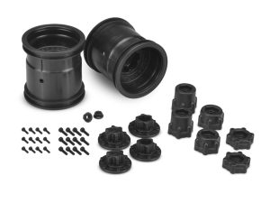 JConcepts Midwest 2.2 MT 12mm Hex Wheel w/Adaptor-Black-2pc