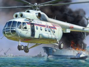 Zvezda MIL MI-8 Rescue Helicopter RR
