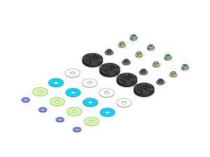 MIP Bypass1 Hi-Flow Pistons 6 x 1.3mm 1/8th Scale