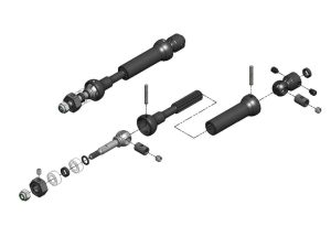 MIP X-Duty CVD Drive Kit - Rear