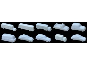 JTT Mixed Styles, White, 1/16in=1'-0in 1:200, (10 per pack)