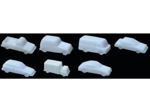 JTT Mixed Styles, White, 1/8in=1'-0in 1:100, (7 per pack)