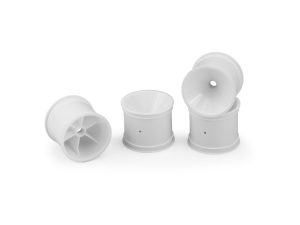 JConcepts Mono Front Wheel- RC10T, T2, T3, GT- White, pk4 