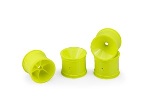 JConcepts Mono Front Wheel- RC10T, T2, T3, GT- Yellow, pk4 