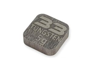 MR33 Tungsten Weight - 10 x 10 x 3mm - 5g