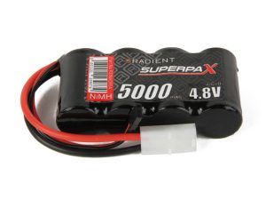 Radient NiMH 4.8V 5000mAh SC Flat, Rx, TAM / JR