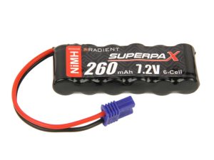 Radient NiMH 7.2V 260mAh 1-2AAA Flat, EC2