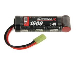 Radient NiMH 8.4V 1600mAh 2/3A Stick, Mini-Tamiya