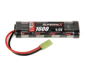 Radient NiMH 9.6V 1600mAh 2/3A Stick, mTam