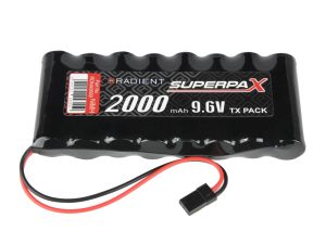 Radient NiMH 9.6V 2000mAh AA Flat, Tx, JR
